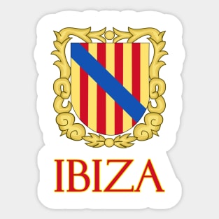 Ibiza, Balearic Islands, Spain - Coat of Arms Design Sticker